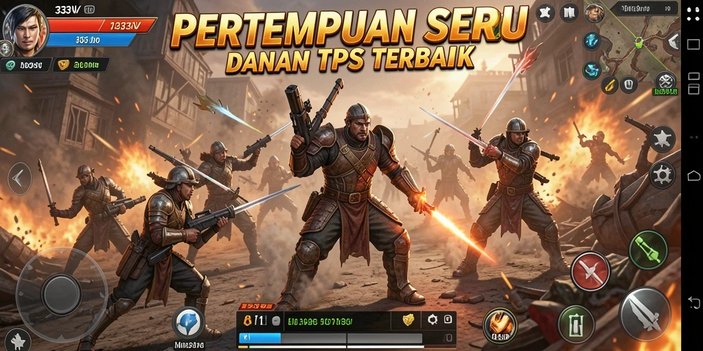 Tampilan seru gameplay TPS di 333V dengan pertempuran mendebarkan.