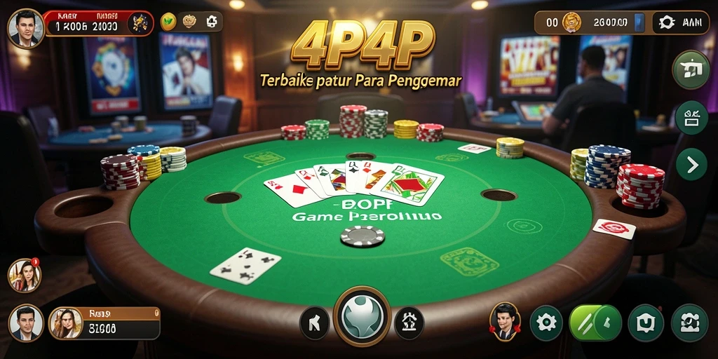 Tampilan gameplay seru 4P4P dengan pemain yang berkompetisi.