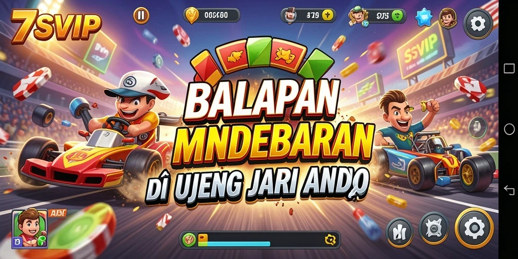 Tampilan seru dari balapan dalam <strong>7SVIP</strong> menunjukkan aksi mendebarkan di lintasan.