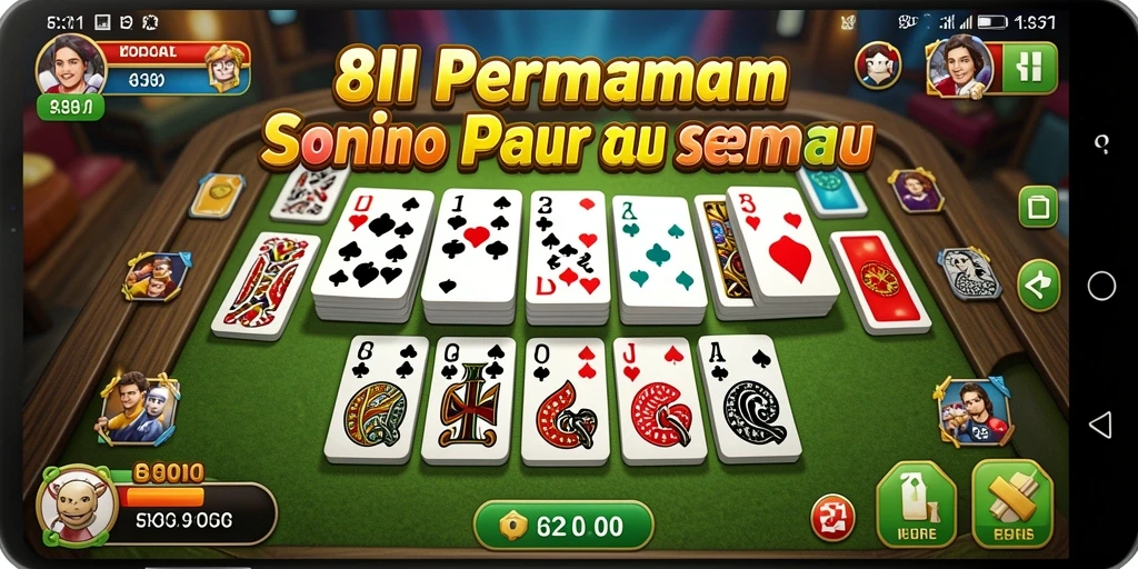 Screenshot gameplay 8II menampilkan momen seru permainan Domino.