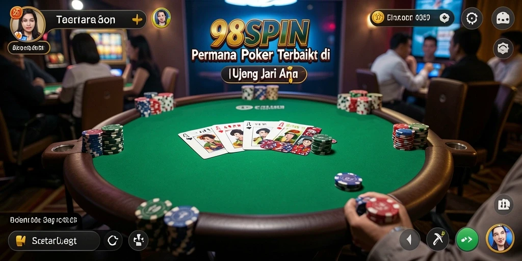 Screenshot gameplay menarik dari 98SPIN yang menunjukkan keseruan permainan Poker.
