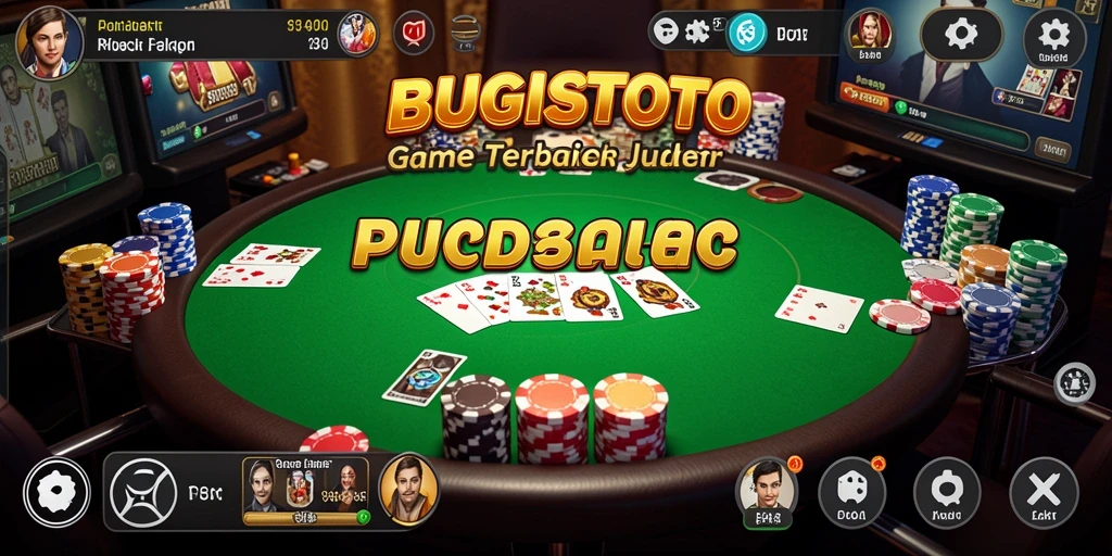 Screenshot gameplay menarik dari permainan Poker di BUGISTOTO.