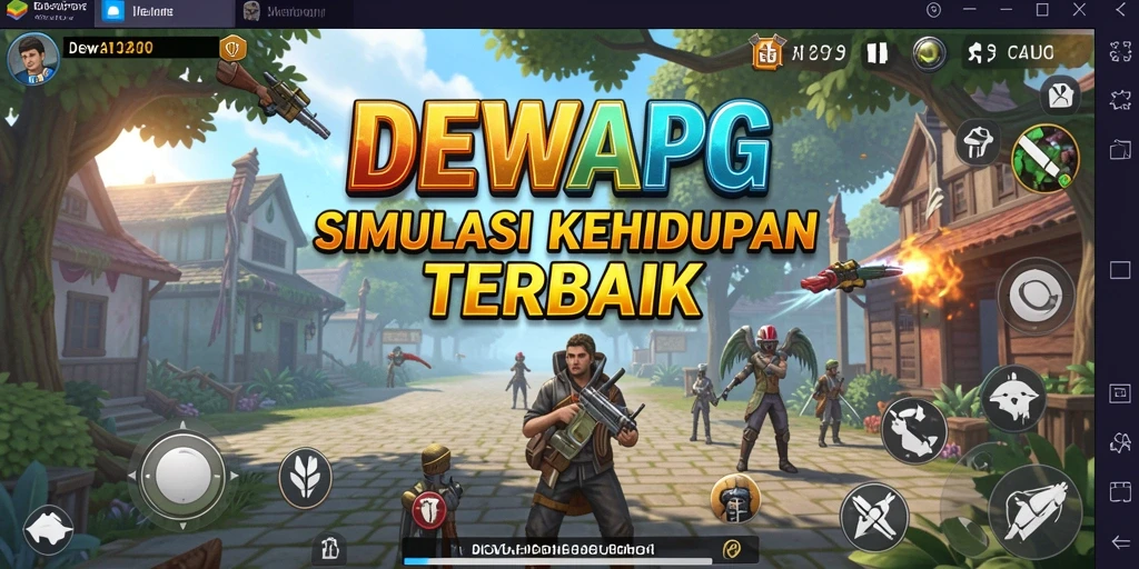 Tampilan gameplay DEWAPG yang menakjubkan dalam simulasi kehidupan.