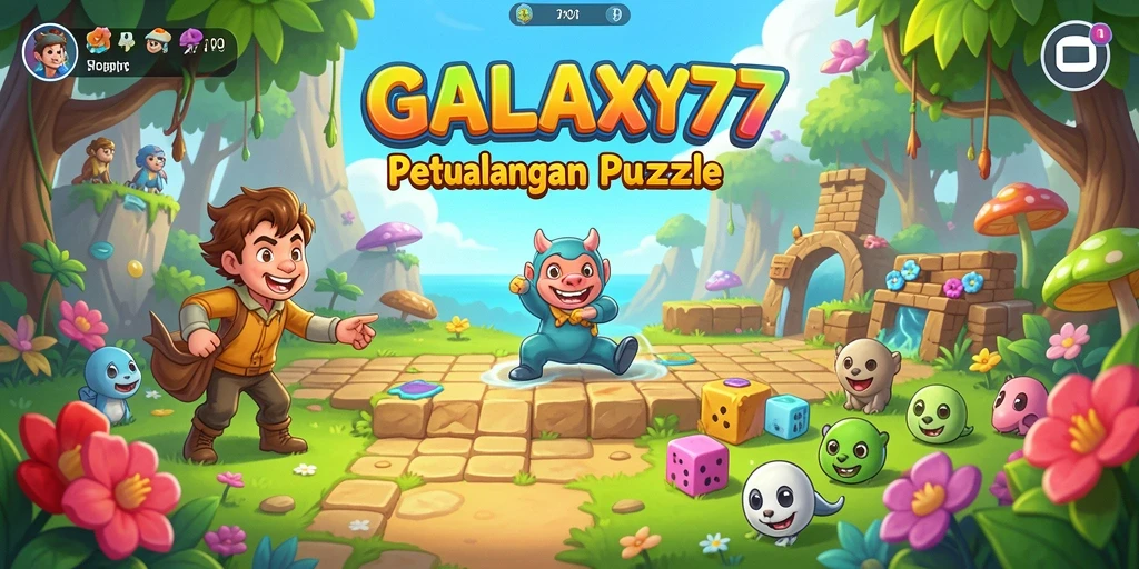 Screenshot gameplay GALAXY77 yang menggambarkan tantangan puzzle menarik.