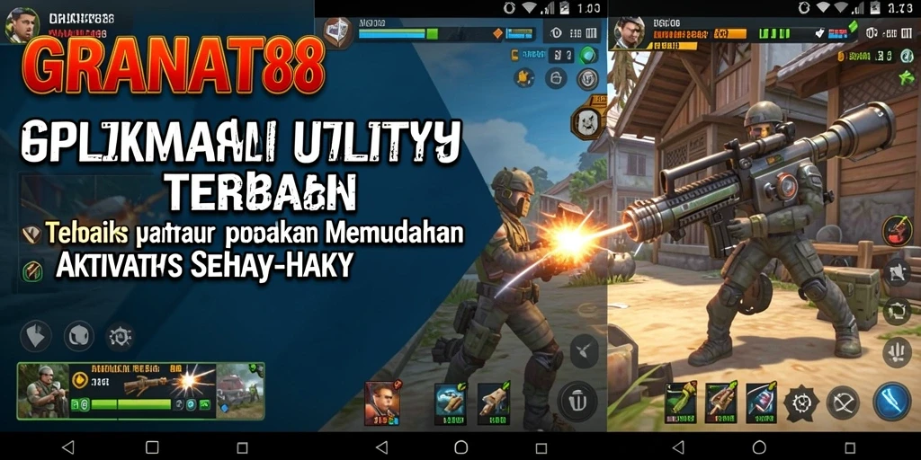 Tampilan aplikasi GRANAT88 menunjukkan fitur-fitur Utility yang bermanfaat.