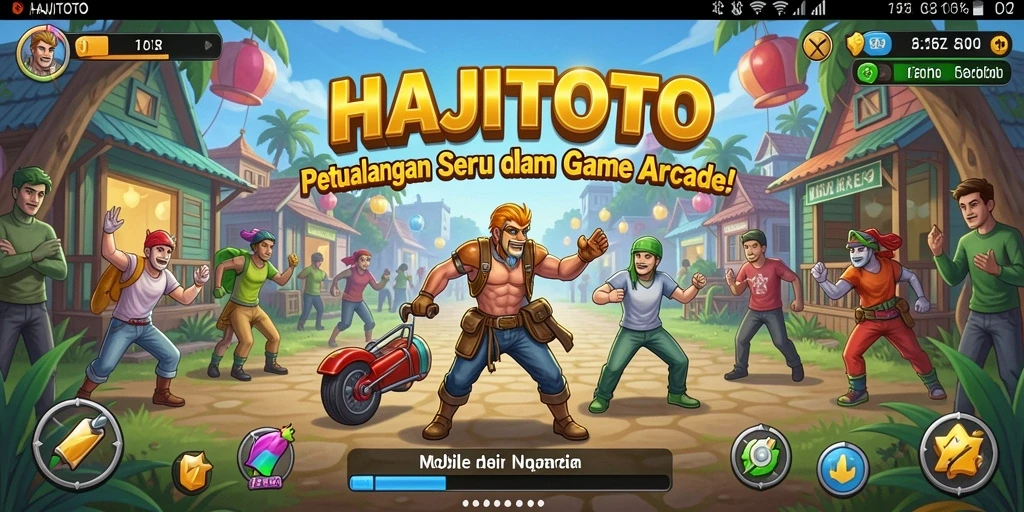 Tampilan gameplay menarik dari HAJITOTO saat karakter beraksi.