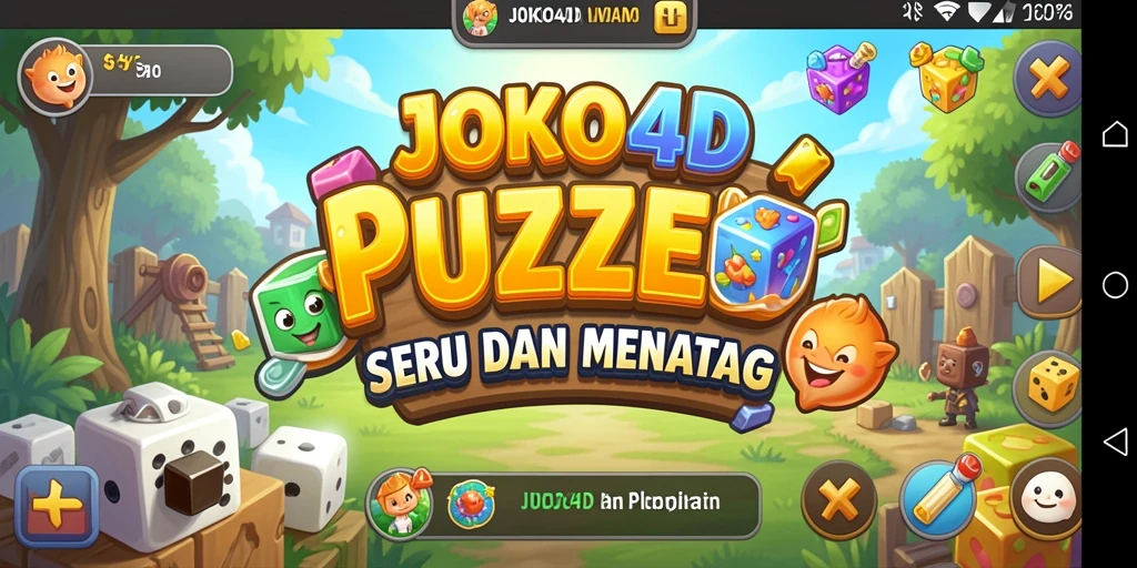 Tampilan gameplay Puzzle yang menyenangkan di JOKO4D.