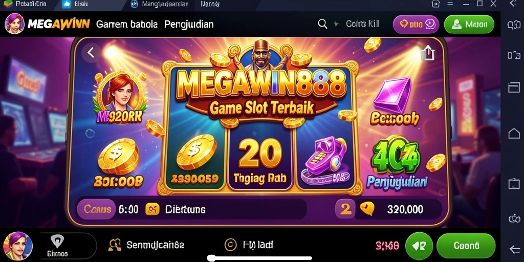 Screenshot gameplay MEGAWIN888 menunjukkan keseruan bermain slot.