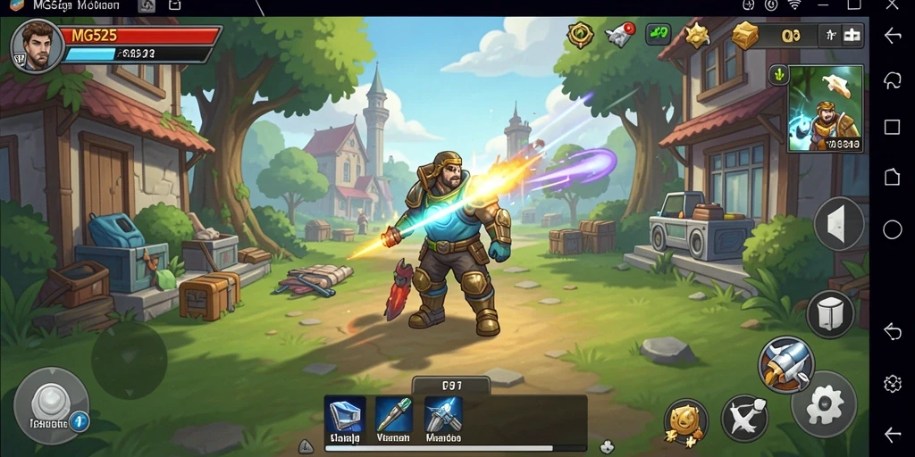 Tampilan gameplay MG525 yang menarik dan interaktif.