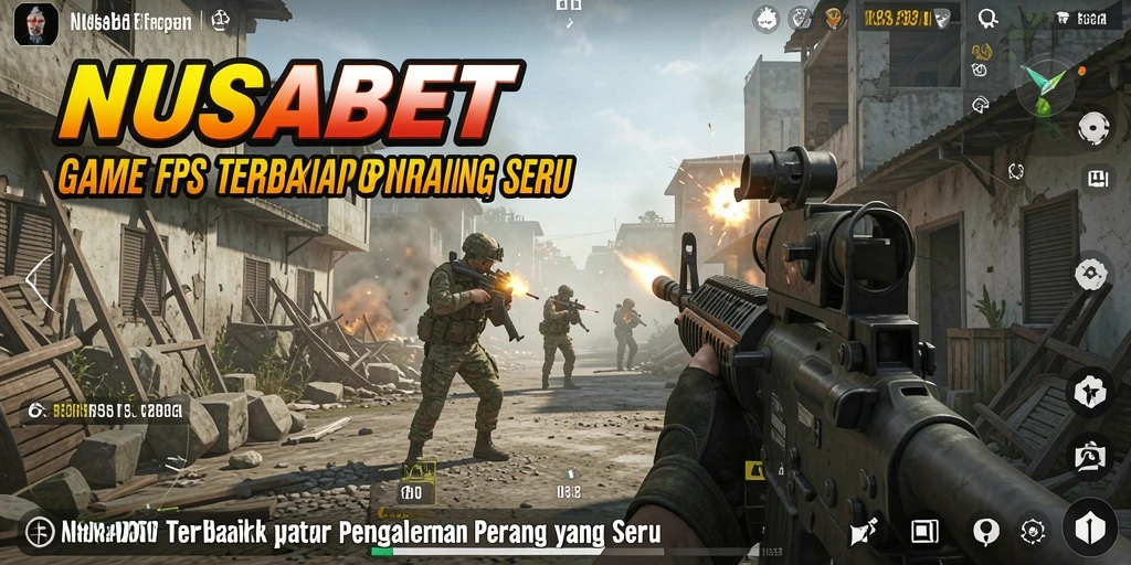 Tangkapan layar menampilkan aksi menembak mendebarkan dalam gameplay NUSABET.