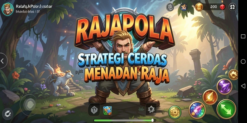 Screenshot menampilkan aksi seru dalam game strategi RAJAPOLA.