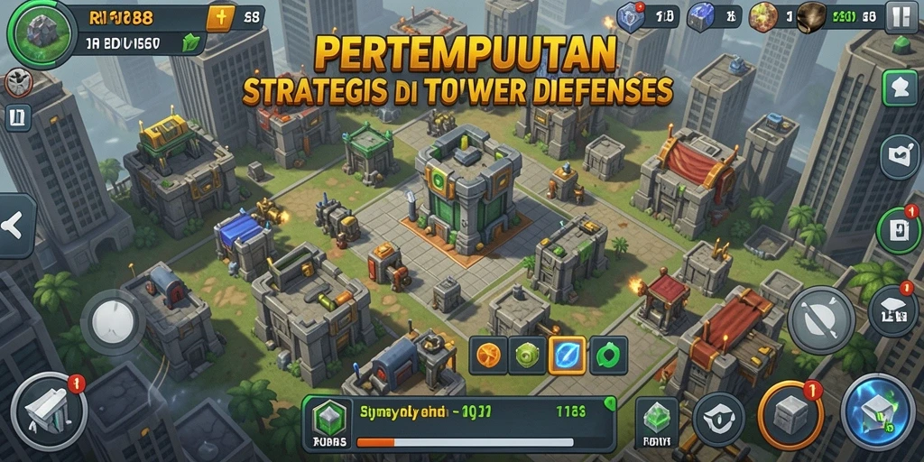 Tangkapan layar RI188 menampilkan aksi seru dan strategi Tower Defense.