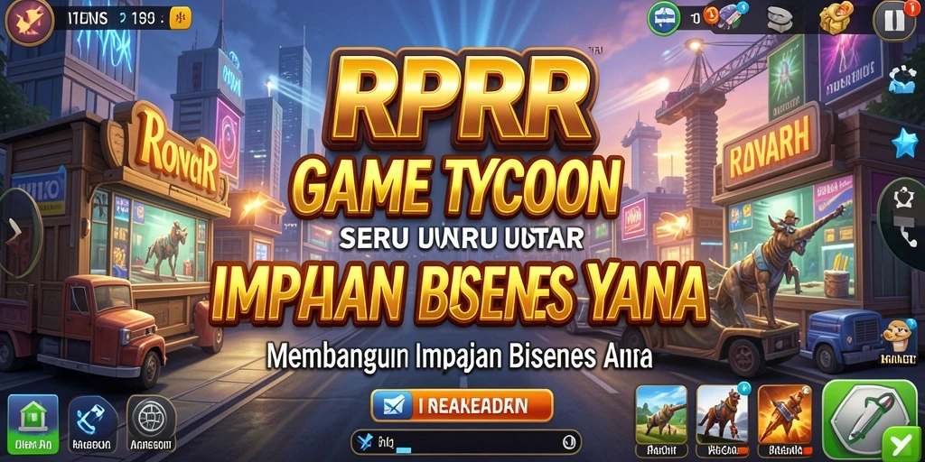 Screenshot gameplay RPRR menampilkan momen mendebarkan saat mengelola bisnis.