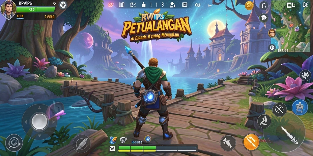 Tampilan screenshot RPVIP6 menampilkan aksi mendebarkan dalam petualangan.