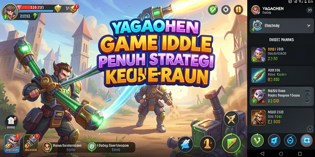 Screenshot gameplay YAGAOHEN dengan grafis yang colorful dan karakter menawan.